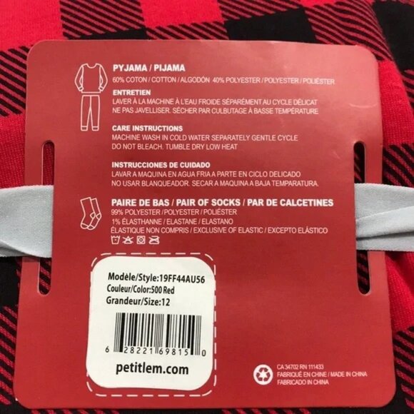 Kid's Petitlem Plaid Leggings +2pairs of socks - Picture 4 of 4